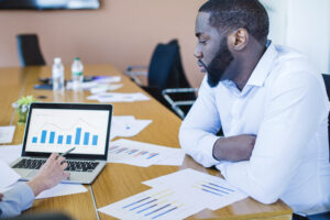 Where does a business analyst work?